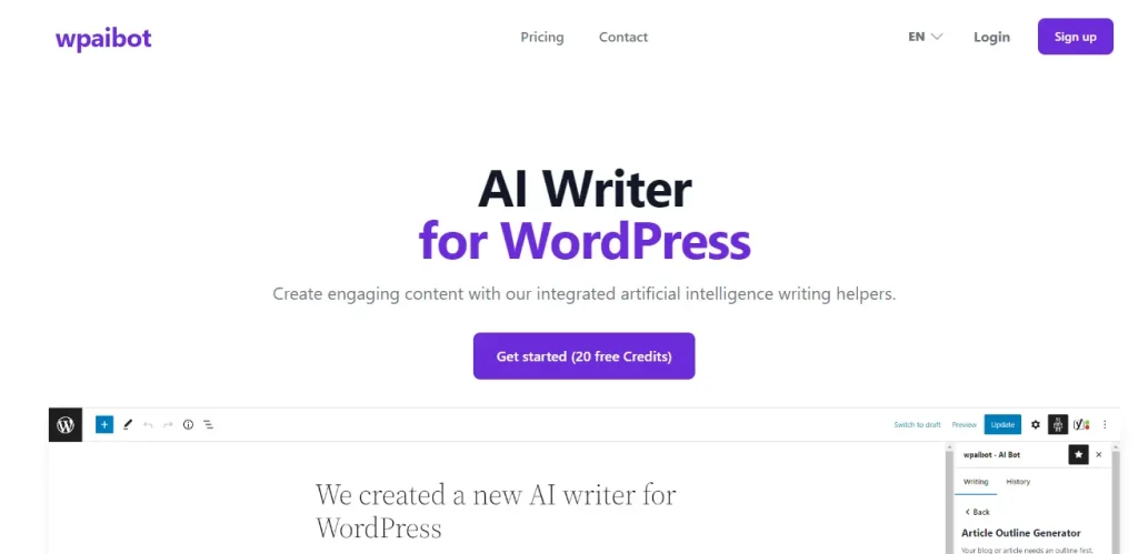 Wpaibot Wordpress Ai Writer