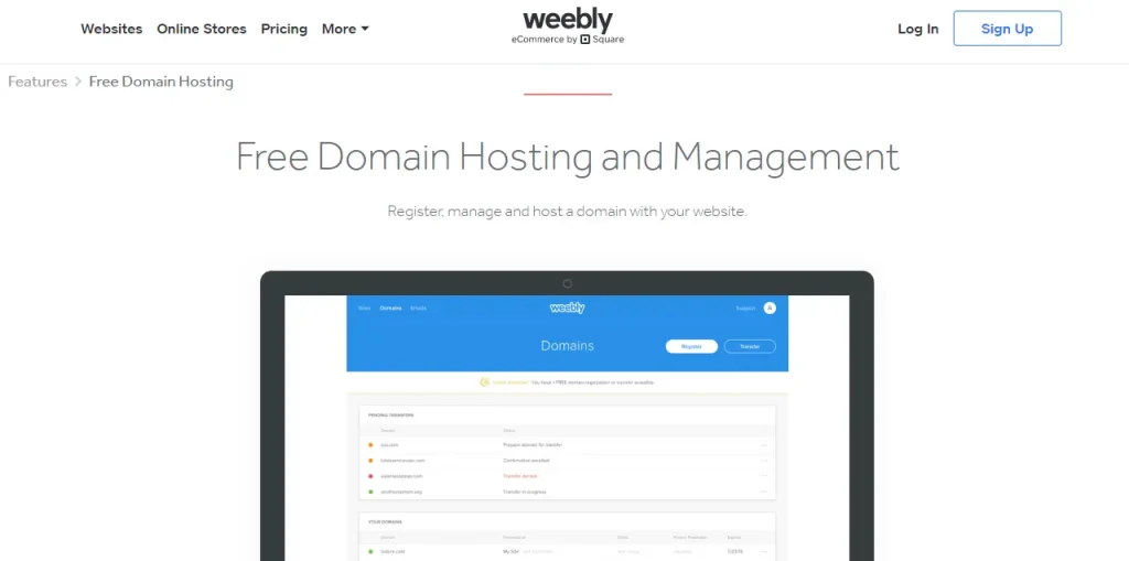 Weebly Free Domain